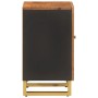 Mueble de baño madera maciza mango marrón y negro 38x33,5x58 cm de vidaXL, Tocadores de baño - Ref: Foro24-356804, Precio: 46...