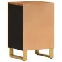 Mueble de baño madera maciza mango marrón y negro 38x33,5x58 cm de vidaXL, Tocadores de baño - Ref: Foro24-356804, Precio: 46...