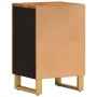 Mueble de baño madera maciza mango marrón y negro 38x33,5x58 cm de vidaXL, Tocadores de baño - Ref: Foro24-356804, Precio: 46...