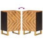 Mueble de baño madera maciza mango marrón y negro 38x33,5x58 cm de vidaXL, Tocadores de baño - Ref: Foro24-356804, Precio: 46...