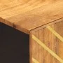 Mueble de baño madera maciza mango marrón y negro 38x33,5x58 cm de vidaXL, Tocadores de baño - Ref: Foro24-356804, Precio: 46...