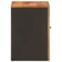 Mueble de baño de pared madera maciza mango marrón y negro de vidaXL, Tocadores de baño - Ref: Foro24-356803, Precio: 45,97 €...
