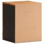 Mueble de baño de pared madera maciza mango marrón y negro de vidaXL, Tocadores de baño - Ref: Foro24-356803, Precio: 45,97 €...