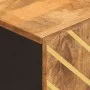 Mueble de baño de pared madera maciza mango marrón y negro de vidaXL, Tocadores de baño - Ref: Foro24-356803, Precio: 45,97 €...