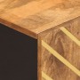 Mueble de baño de pared madera maciza mango marrón y negro de vidaXL, Tocadores de baño - Ref: Foro24-356803, Precio: 46,39 €...
