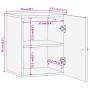 Mueble de baño de pared madera maciza mango marrón y negro de vidaXL, Tocadores de baño - Ref: Foro24-356803, Precio: 46,39 €...
