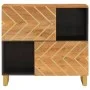 Mueble auxiliar madera maciza mango marrón/negro 80x33,5x75 cm de vidaXL, Aparadores - Ref: Foro24-356810, Precio: 130,43 €, ...