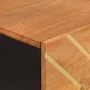 Mueble auxiliar madera maciza mango marrón/negro 80x33,5x75 cm de vidaXL, Aparadores - Ref: Foro24-356810, Precio: 130,43 €, ...