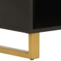 Mueble auxiliar madera maciza mango marrón/negro 80x33,5x75 cm de vidaXL, Aparadores - Ref: Foro24-356810, Precio: 130,43 €, ...