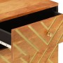 Mesita de noche madera maciza mango marrón y negro 50x33x60 c de vidaXL, Mesitas de noche - Ref: Foro24-356794, Precio: 63,91...