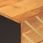 Mesita de noche madera maciza mango marrón y negro 50x33x60 c de vidaXL, Mesitas de noche - Ref: Foro24-356794, Precio: 63,91...