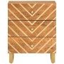 Mesita de noche madera maciza mango marrón y negro 50x33x60 c de vidaXL, Mesitas de noche - Ref: Foro24-356792, Precio: 122,5...
