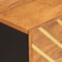 Mesita de noche madera maciza mango marrón y negro 50x33x60 c de vidaXL, Mesitas de noche - Ref: Foro24-356792, Precio: 122,5...