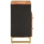 Solid mango wood nightstand brown and black 50x33x60 c by vidaXL, Nightstands - Ref: Foro24-356793, Price: 64,06 €, Discount: %