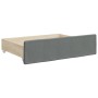 Sofá cama nido con cajones tela gris oscuro 100x200 cm de vidaXL, Camas y somieres - Ref: Foro24-3196858, Precio: 299,02 €, D...