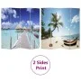 Biombo divisor plegable diseño playa 160x170 cm de vidaXL, Divisores de ambientes - Ref: Foro24-240476, Precio: 105,83 €, Des...