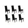 Sillas de comedor 6 unidades cuero sintético negro de vidaXL, Sillas de comedor - Ref: Foro24-160318, Precio: 569,55 €, Descu...