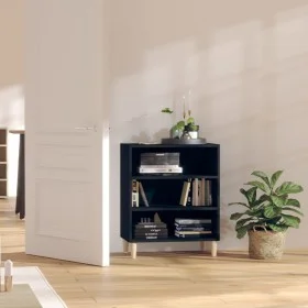Aparador de madera contrachapada negro 57x35x70 cm de vidaXL, Aparadores - Ref: Foro24-806050, Precio: 45,96 €, Descuento: %