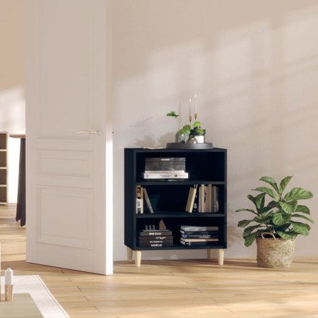Aparador de madera contrachapada negro 57x35x70 cm de vidaXL, Aparadores - Ref: Foro24-806050, Precio: 48,09 €, Descuento: %