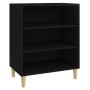 Aparador de madera contrachapada negro 57x35x70 cm de vidaXL, Aparadores - Ref: Foro24-806050, Precio: 48,09 €, Descuento: %