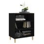 Aparador de madera contrachapada negro 57x35x70 cm de vidaXL, Aparadores - Ref: Foro24-806050, Precio: 48,09 €, Descuento: %