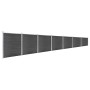 Juego de paneles de valla WPC negro 1218x186 cm de vidaXL, Paneles de vallas - Ref: Foro24-3070434, Precio: 1,00 €, Descuento: %