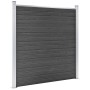 Juego de paneles de valla WPC negro 526x186 cm de vidaXL, Paneles de vallas - Ref: Foro24-3070430, Precio: 719,12 €, Descuent...