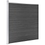 Juego de paneles de valla WPC negro 526x186 cm de vidaXL, Paneles de vallas - Ref: Foro24-3070430, Precio: 719,12 €, Descuent...