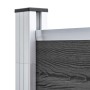 Juego de paneles de valla WPC negro 526x186 cm de vidaXL, Paneles de vallas - Ref: Foro24-3070430, Precio: 719,12 €, Descuent...