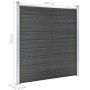 Juego de paneles de valla WPC negro 526x186 cm de vidaXL, Paneles de vallas - Ref: Foro24-3070430, Precio: 719,12 €, Descuent...
