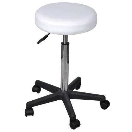 Taburete de oficina blanco de vidaXL, Sillas de oficina - Ref: Foro24-240470, Precio: 45,12 €, Descuento: %