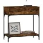 Konsolentisch aus geräucherter Eichenholz-Technikholz 75x34,5x75 cm von vidaXL, Seitentische - Ref: Foro24-833400, Preis: 56,...
