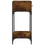 Konsolentisch aus geräucherter Eichenholz-Technikholz 75x34,5x75 cm von vidaXL, Seitentische - Ref: Foro24-833400, Preis: 56,...