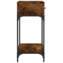 Mesa consola madera de ingeniería roble ahumado 75x34,5x75 cm de vidaXL, Mesas auxiliares - Ref: Foro24-833400, Precio: 57,54...