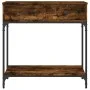 Konsolentisch aus geräucherter Eichenholz-Technikholz 75x34,5x75 cm von vidaXL, Seitentische - Ref: Foro24-833400, Preis: 56,...