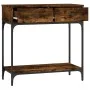 Konsolentisch aus geräucherter Eichenholz-Technikholz 75x34,5x75 cm von vidaXL, Seitentische - Ref: Foro24-833400, Preis: 56,...