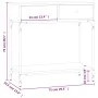 Konsolentisch aus geräucherter Eichenholz-Technikholz 75x34,5x75 cm von vidaXL, Seitentische - Ref: Foro24-833400, Preis: 56,...