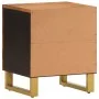 Mesitas de noche 2 uds madera maciza de mango marrón y negro de vidaXL, Mesitas de noche - Ref: Foro24-356780, Precio: 95,74 ...