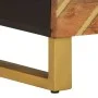 Mesitas de noche 2 uds madera maciza de mango marrón y negro de vidaXL, Mesitas de noche - Ref: Foro24-356780, Precio: 95,74 ...