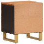 Mesita de noche de madera maciza de mango marrón y negro de vidaXL, Mesitas de noche - Ref: Foro24-356781, Precio: 62,13 €, D...