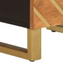 Mesitas de noche 2 uds madera maciza de mango marrón y negro de vidaXL, Mesitas de noche - Ref: Foro24-356790, Precio: 79,03 ...