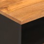 Mesita de noche de madera maciza de mango marrón y negro de vidaXL, Mesitas de noche - Ref: Foro24-356789, Precio: 44,26 €, D...