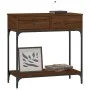 Braune Eichenholz-Konsolentisch aus Ingenieurholz 75x34,5x75 cm von vidaXL, Seitentische - Ref: Foro24-833402, Preis: 58,71 €...