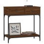 Mesa consola madera de ingeniería marrón roble 75x34,5x75 cm de vidaXL, Mesas auxiliares - Ref: Foro24-833402, Precio: 59,36 ...