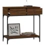 Mesa consola madera de ingeniería marrón roble 75x34,5x75 cm de vidaXL, Mesas auxiliares - Ref: Foro24-833402, Precio: 58,71 ...