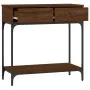 Braune Eichenholz-Konsolentisch aus Ingenieurholz 75x34,5x75 cm von vidaXL, Seitentische - Ref: Foro24-833402, Preis: 58,71 €...