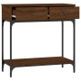 Mesa consola madera de ingeniería marrón roble 75x34,5x75 cm de vidaXL, Mesas auxiliares - Ref: Foro24-833402, Precio: 59,36 ...