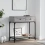 Mesa consola madera de ingeniería gris Sonoma 75x34,5x75 cm de vidaXL, Mesas auxiliares - Ref: Foro24-833401, Precio: 58,35 €...