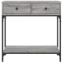 Mesa consola madera de ingeniería gris Sonoma 75x34,5x75 cm de vidaXL, Mesas auxiliares - Ref: Foro24-833401, Precio: 59,29 €...