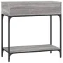 Mesa consola madera de ingeniería gris Sonoma 75x34,5x75 cm de vidaXL, Mesas auxiliares - Ref: Foro24-833401, Precio: 58,35 €...